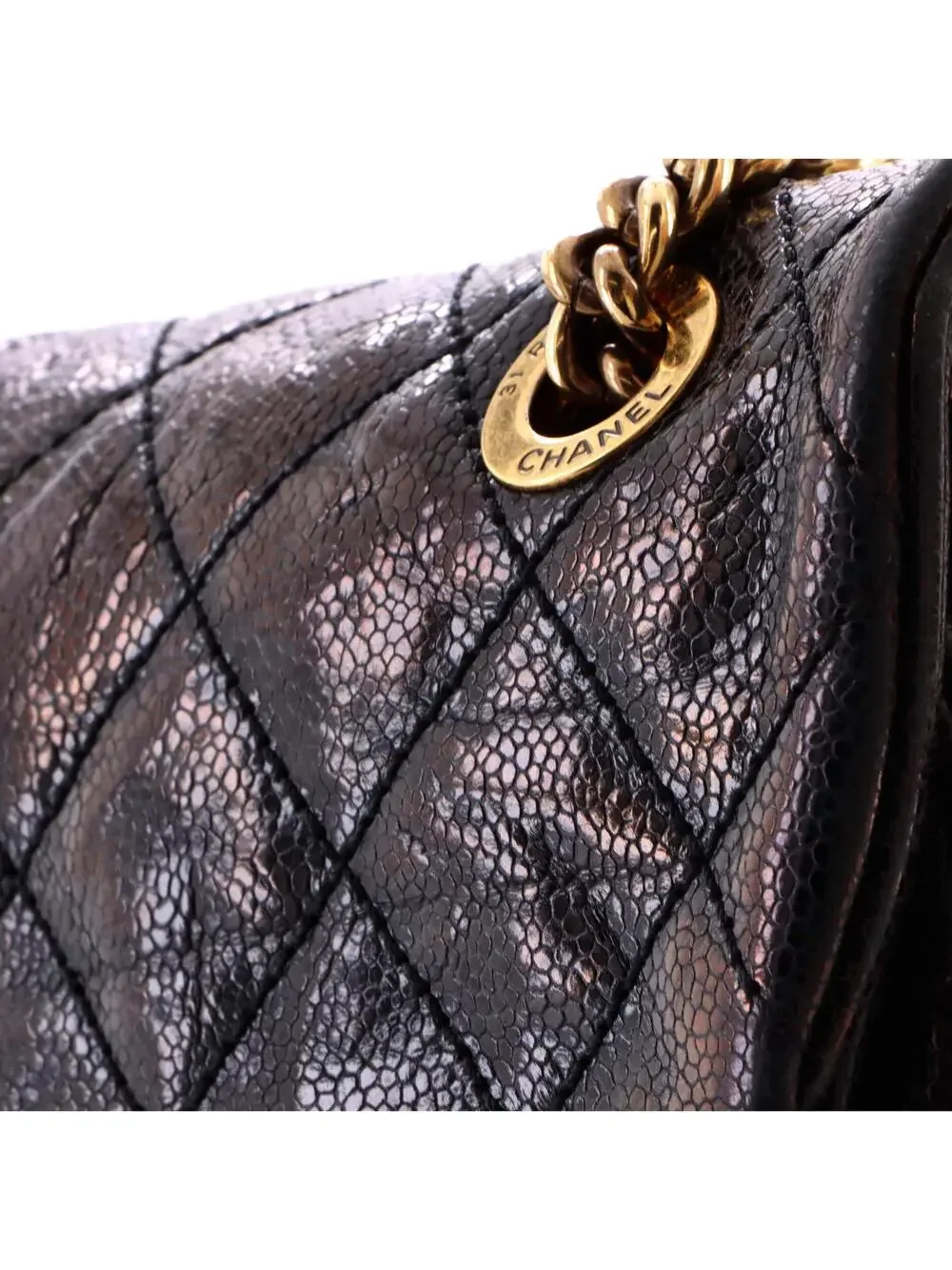 Chanel Shiva Flap Bag Quilted Caviar #260998C25B
